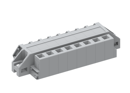 450155/010 Клемма пружин. MCS с крепеж.фланцем шаг 5.0мм, 5 конт., сер., шт | код 450155/010 | SUPU