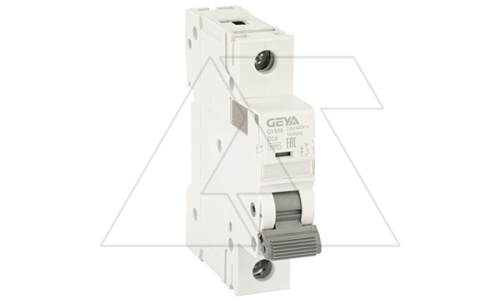 Авт. выключатель GYM9-1P-16D, 1P, 16A, хар-ка D, 6kA, 1M | код GYM91P16D | GEYA Авт. выключатель GYM9-1P-16D, 1P, 16A, хар-ка D, 6kA, 1M | код GYM91P16D | GEYA