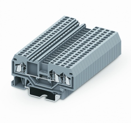 215951 Клемма ТА 1-2 плоско-пруж. зажим, сеч. 1.5мм2, сер., шт | код 215951 | SUPU