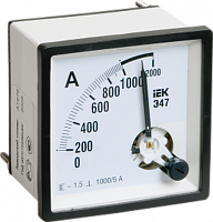 Амперметр Э47 2000/5А 72х72 AC включение через трансформатор (класс точности 1.5) | код IPA10-6-2000-E | IEK
