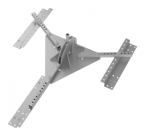 Основание для молниеприемника скатной кровли оц. сталь IEK | код ZML14D-3L-04 | IEK Основание для молниеприемника скатной кровли оц. сталь IEK | код ZML14D-3L-04 | IEK