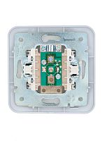 Розетка телевизионная оконечная TV СП ASTI IP20 в сборе жемчуж./бел. перламутр. LEZARD 7081-3030-130