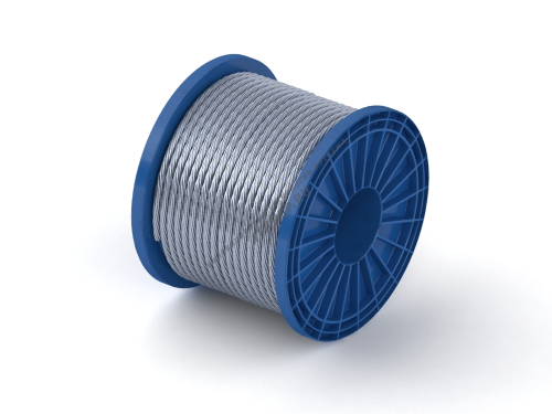 Трос 1,0мм стальной оцинкованный (500м) | код 1-ТС-1х7 | KMP Трос 1,0мм стальной оцинкованный (500м) | код 1-ТС-1х7 | KMP