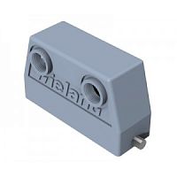 Крышка на кабель, разъема REVOS, Size 24, без уплотнителя, без защелки, 1 кабельный ввод IP54 M25x1,5, расположен по длинной стороне корпуса, материал корпуса: алюминиевый сплав | код 71.351.2435.1 | Wieland