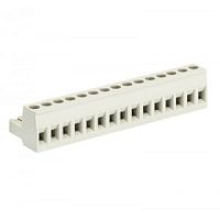 Розеточный разъем, угловой, на кабель, шаг 5,08 мм, 15 полюсов, номинальное сечение: 2,5 мм кв., винтовая фиксация провода, 400V, 12А, без маркировки, цвет: серый, серия 8213 B | код 25.340.4553.0 | Wieland