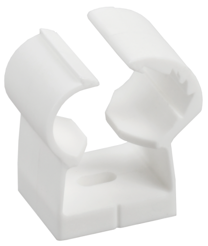 Клипса с фикс. для глад. труб 26-32мм бел. IEK | код CTA00D-FL-026-K01 | IEK Клипса с фикс. для глад. труб 26-32мм бел. IEK | код CTA00D-FL-026-K01 | IEK