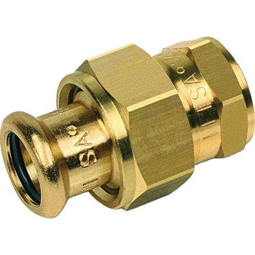 Сгон с плоским уплотнением бронза пресс 22 х 3/4' ВР для медных труб (183302234) | код RG008TFBNOVI3U | Sanha Сгон с плоским уплотнением бронза пресс 22 х 3/4' ВР для медных труб (183302234) | код RG008TFBNOVI3U | Sanha