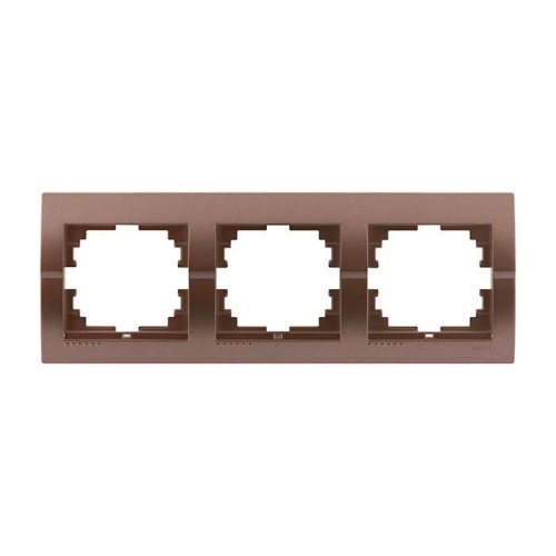 Рамка 3-м Deriy горизонт. свет. корич. Рамка 3-м Deriy горизонт. свет. корич.