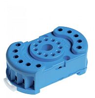 Розетка с винтовыми клеммами (с зажимной клетью) для реле 60.12, таймера 88.12, в комплекте металлическая клипса 090.33, версия: синий цвет , упаковка 50шт. | код 9022SMH | FINDER