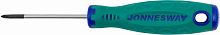 D71P060 Отвертка стержневая крестовая ANTI-SLIP GRIP, PH0x60 мм | код D71P060 | JONNESWAY