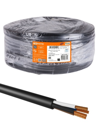 Кабель КГТП-ХЛ 4х0.75-0.66 ГОСТ (бухта 100м) | код SQ0110-0021 | РЭМЗ ТМ
