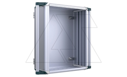 Корпус панели оператора 500x500x180(90+90)мм (ШxВxГ), дверь сзади, анодированный алюминий | код ETCR505018 | ETA Корпус панели оператора 500x500x180(90+90)мм (ШxВxГ), дверь сзади, анодированный алюминий | код ETCR505018 | ETA