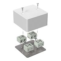 Коробка огнестойкая для кабель-канала 40-0460-FR10.0-8 Е15-Е120 RAL9003 85х85х45 (44 шт/кор) Промрукав | код 40-0460-FR10.0-8 | ПРОМРУКАВ