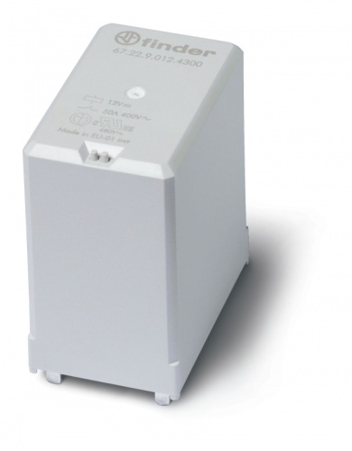 Силовое электромеханическое реле, монтаж на печатную плату, 2NO 50A, контакты AgNi (зазор ? 3мм), катушка 24В DC, степень защиты RTII, опции: нет | код 672290241300 | FINDER Силовое электромеханическое реле, монтаж на печатную плату, 2NO 50A, контакты AgNi (зазор ? 3мм), катушка 24В DC, степень защиты RTII, опции: нет | код 672290241300 | FINDER