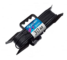 Удлинитель-шнур на рамке 1х30м 6А ПВС 2х0.75 Космос | код YPKsm30m-1g(6A) | КОСМОС