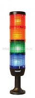 Сигнальная колонна 70 мм, красная, желтая, зеленая, синяя, 220 В, светодиод LED | код IK74L220XM01 | EMAS