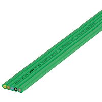 Плоский кабель 5 полюсов, серия gesis NRG, сечение: 5х4 мм кв., материал изоляции: halogen-free, цвет: зеленый | код 00.770.0304.7 | Wieland