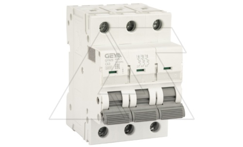 Авт. выключатель GYM9-3P-63B, 3P, 63A, хар-ка B, 6kA, 3M | код GYM93P63B | GEYA Авт. выключатель GYM9-3P-63B, 3P, 63A, хар-ка B, 6kA, 3M | код GYM93P63B | GEYA