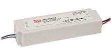 Источник питания AC-DC, 100Вт, IP67, вход 90…264В AC, 47…63Гц /120…370В DC выход 15В/6.7A, изоляция 3000В AC, в кожухе 190х52х37мм, -25…+70С | код LPV-100-15 | MeanWell
