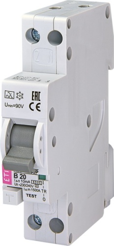 Диффер. автоматический выключатель KZS 1M SUP B 20/0,01 тип A (6kA) (верхн.подкл.) | код 002175815 | ETI Диффер. автоматический выключатель KZS 1M SUP B 20/0,01 тип A (6kA) (верхн.подкл.) | код 002175815 | ETI