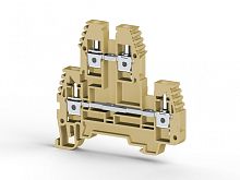 319 100, Клеммник 2-х ярусный 4мм.кв. (бежевый), PIK4N | код 0.0.0.3.19100 | KLEMSAN