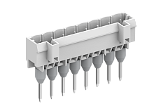 450709/110 Вилка на плату MCS вертик., с длинными контактами, шаг 5.0мм, 9 конт., сер., шт | код 450709/110 | SUPU