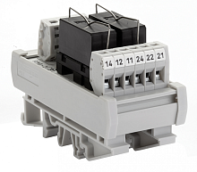 184 232, Релейный модуль двойной RMG 2-4 (24V AC/DC, 2 C/O, 5 A.) | код 0.0.0.1.84232 | KLEMSAN