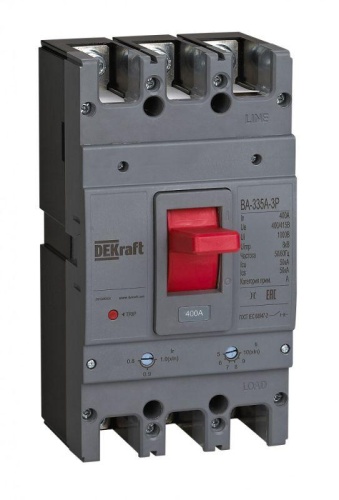 Выключатель автоматический 3п 400А 50кА ВА-335А | код. 28130DEK | DEKraft Выключатель автоматический 3п 400А 50кА ВА-335А | код. 28130DEK | DEKraft
