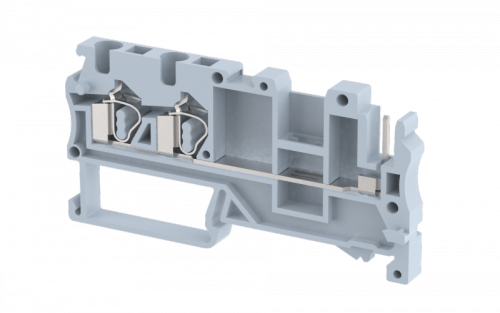 Разъем для клеммы проходной пружинной 2,5 мм2, 2 полюса, серый DST2.5-2C1PP-2W(G) | код 2202200200 | Elmex Разъем для клеммы проходной пружинной 2,5 мм2, 2 полюса, серый DST2.5-2C1PP-2W(G) | код 2202200200 | Elmex