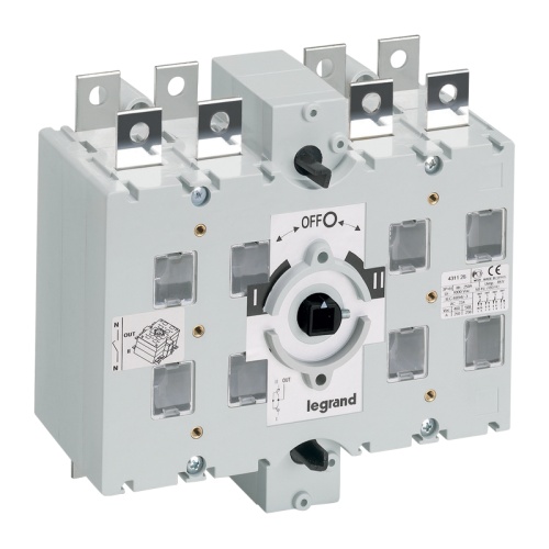 Перекидной выключатель-разъединитель DCX-M - 250 А - типоразмер 3 - 3П+Н - винтовые зажимы | код 431126 | Legrand Перекидной выключатель-разъединитель DCX-M - 250 А - типоразмер 3 - 3П+Н - винтовые зажимы | код 431126 | Legrand