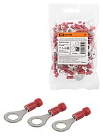 Наконечник кольцевой изолированный НКИ с легким вводом проводника 1,5-6 (100 шт.) TDM | код SQ0502-0203 | TDM