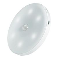 Светильник светодиодный TS8-L1W-Accu 6 LED беспроводной PIR-датчик магнитное крепл. литиевый аккум. зарядка USB | код 5037649 | JazzWay