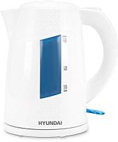 Чайник электрический Hyundai HYK-P2407 1.7л. 2200Вт белый/голубой (корпус: пластик) | код 1915167 | HYUNDAI