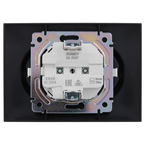 SKANDY Роз. 2-я с з/к без з/ш 16А сб. SK-R08T титан IEK | код SK-R21-16-K48-F | IEK фото 5