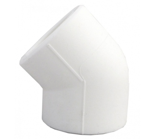 Уголок 45 град. 32 мм полипропиленовый PPR белый (10107032) | код 00000008700 | Valfex Уголок 45 град. 32 мм полипропиленовый PPR белый (10107032) | код 00000008700 | Valfex