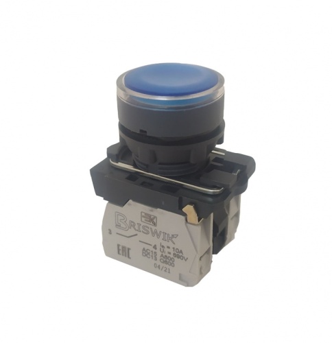 Выключатель Briswik КМЕ 4740м -Л 24В синий IP66 УХЛ2 10А 4но+0нз | код aB-EB-6Ai-3541 | Briswik