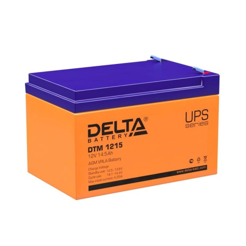 Аккумулятор UPS 12В 14.5А.ч | код DTM 1215 | Delta