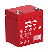 GS4.5-12 Аккумуляторная батарея систем охраны и пожарной безопасности, напряжение: 12В, ёмкость: 4,5Ач, клеммы типа: F1, Размеры ДШВ: 90х70х101мм, вес: 1,6кг. Срок службы: до 5 лет. | код GS4.5-12 | GENERAL SECURITY