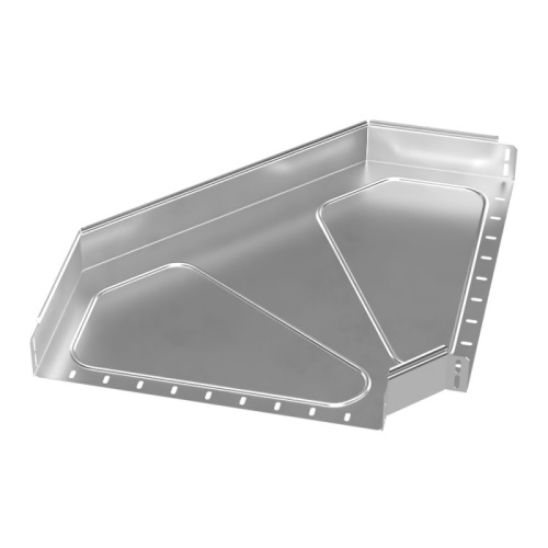 Угол горизонтальный 90 градусов Стандарт INOX (AISI 304) 500х80 Промрукав | код PR16.3510 | ПРОМРУКАВ