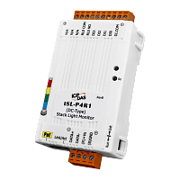tSL-P4R1 CR Single Stack Light Monitoring Module with Ethernet/RS-485 Interface and PoE for DC Stack Lights. (4 DC DI + 1 Relay) (RoHS) | код 00-06118745 | ICP DAS