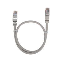 Патч-корд F/UTP, CAT 5e, RJ45-RJ45, 26AWG, LSZH, серый, 0,5м REXANT | код 02-0110-05 | REXANT