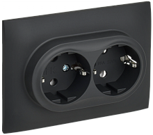 SKANDY Роз. 2-я с з/к без з/ш 16А сб. SK-R08G граф. IEK | код SK-R21-16-K53-F | IEK