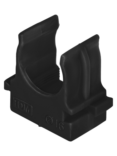 Крепеж-клипса для трубы 16 мм для прямого монтажа (100 шт.) черная TDM | код SQ0405-8111 | TDM Крепеж-клипса для трубы 16 мм для прямого монтажа (100 шт.) черная TDM | код SQ0405-8111 | TDM