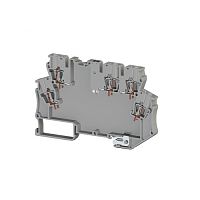 327 079, Клемма для произвольной электронной схемы 2 входа, 3 выхода, 4 мм.кв.,с заземлением (Серый), MDB 5E | код 0.0.0.3.27079 | KLEMSAN