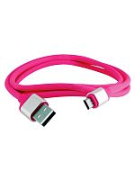 Дата-кабель, ДК 19, USB - micro USB, 1 м, силиконовая оплетка, розовый, TDM | код SQ1810-0319 | TDM
