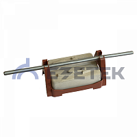 Держатель проводника круглого 8 мм для плоской кровли, пластик с бетоном | код 91050 | ЕЗЕТЕК