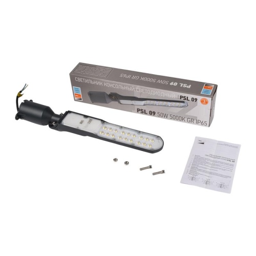 Светильник светодиодный консольный ДКУ09-50Вт 5000К 5000 Лм IP65 серый JazzWay | код 5066113 | JazzWay фото 9