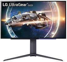 Монитор LG 27 UltraGear 27GR95QE-B черный OLED LED 16:9 HDMI матовая HAS Piv 200cd 178гр/178гр 2560x1440 240Hz G-Sync FreeSync Premium DP QHD USB 7.35кг | код 1913011 | LG