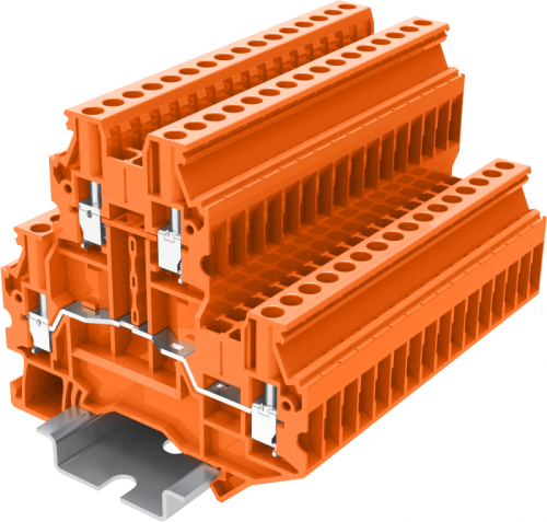TUD2.5-2-OG Клемма TU 2-уровневая проходная винтовая, сеч.2.5мм2, оранж., шт | код TUD2.5-2-OG | SUPU TUD2.5-2-OG Клемма TU 2-уровневая проходная винтовая, сеч.2.5мм2, оранж., шт | код TUD2.5-2-OG | SUPU