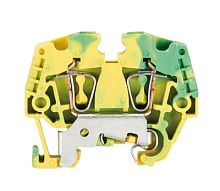 Заземляющая клемма, тип фиксации провода: пружинный, номинальное сечение: 2,5 мм кв., 500V, ширина: 5 мм, цвет: желто-зеленый, тип монтажа: DIN 15 | код 55.703.9053.0 | Wieland